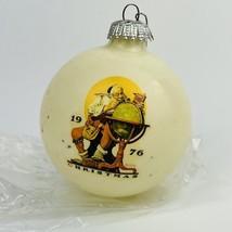 Norman Rockwell 2nd Limited Edition 1976 Christmas Ornament Bulb Vintage Santa - £7.04 GBP