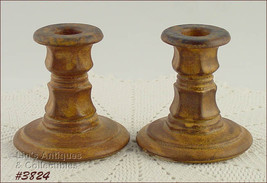 McCoy Pottery Rare Canyon Candle Holders (#3824) - £138.07 GBP