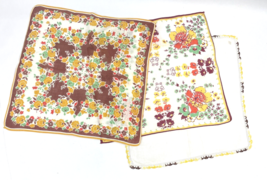 Vintage Hankies Handkerchief Floral Crochet Lace Trim 1930&#39;s Handmade Lot - £23.17 GBP