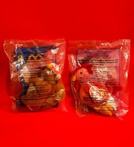 VINTAGE MCDONALD&#39;S HAPPY MEAL TOYS TY BEANIE STRUT THE ROOSTER NUTS THE ... - £5.56 GBP