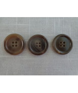 Brown/Tan Marbled 4 hole Buttons Vintage (#3756) - $13.60 CAD