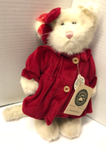 Boyds Bears Felicia Fuzzbuns Cat In Red Outfit 14&quot; Plush - £23.79 GBP