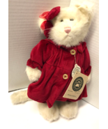 Boyds Bears Felicia Fuzzbuns Cat In Red Outfit 14&quot; Plush - $40.62 CAD