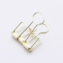 Bulk Lot Of 100 Pieces - Gold Wire Binder Clips, Bag Clips- 30Mm - £57.60 GBP