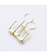 Bulk Lot Of 100 Pieces - Gold Wire Binder Clips, Bag Clips- 30Mm - £57.70 GBP