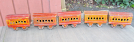 American Flyer Prewar O Gauge The Hummer Passenger Cars 5 pc b2 - £19.33 GBP