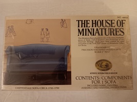 The House Of Miniatures Chippendale Sofa 1:12 Scale Model Kit Vintage Item - £19.66 GBP