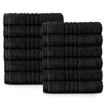 100% Egyptian Cotton Towels, 12 Wash Towels 700 GSM 2 Ply Cotton Plush, Heavy We - £21.25 GBP