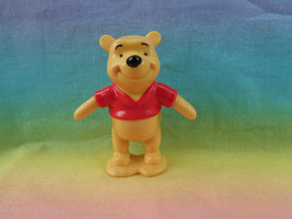 Disney Winnie The Pooh Solid PVC Figure / Cake Topper - as is - pink stain - $1.82