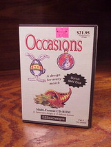 EZSewingDesigns Occasions Embroidery Design CD-ROM, no. 756 100800, 12 d... - $9.95