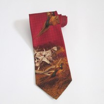 Robert Talbott For Jefforys Mens Silk Tie Pheasant Hunting Dog Necktie USA - £27.08 GBP