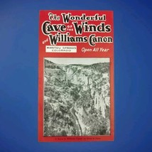 Williams Canon Cave Of The Winds Manitou Springs Vintage Travel Brochure Booklet - $8.95