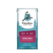 2 Bags of Caribou Coffee French Roast Whole Bean 16 oz Bags - $34.99