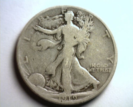 1919 WALKING LIBERTY HALF GOOD / VERY GOOD G/VG NICE ORIGINAL COIN BOBS ... - $47.00