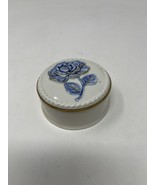 Porcellane D&#39;Arte Dr Ermete Agostinelli Bassano Italy White Blue Floral ... - $25.99