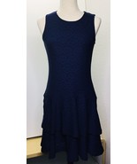Sleeveless Solid Women&#39;s Dress Michael Kors Layered XS True Navy - $57.48 CAD