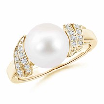 Authenticity Guarantee

Freshwater Cultured Pearl and Diamond Swirl Ring in 1... - £568.34 GBP