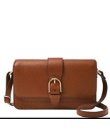 FOSSIL Handbag Zoey Magnetic Buckle Crossbody Brown Leather Bag AUTHENTI... - €101,03 EUR