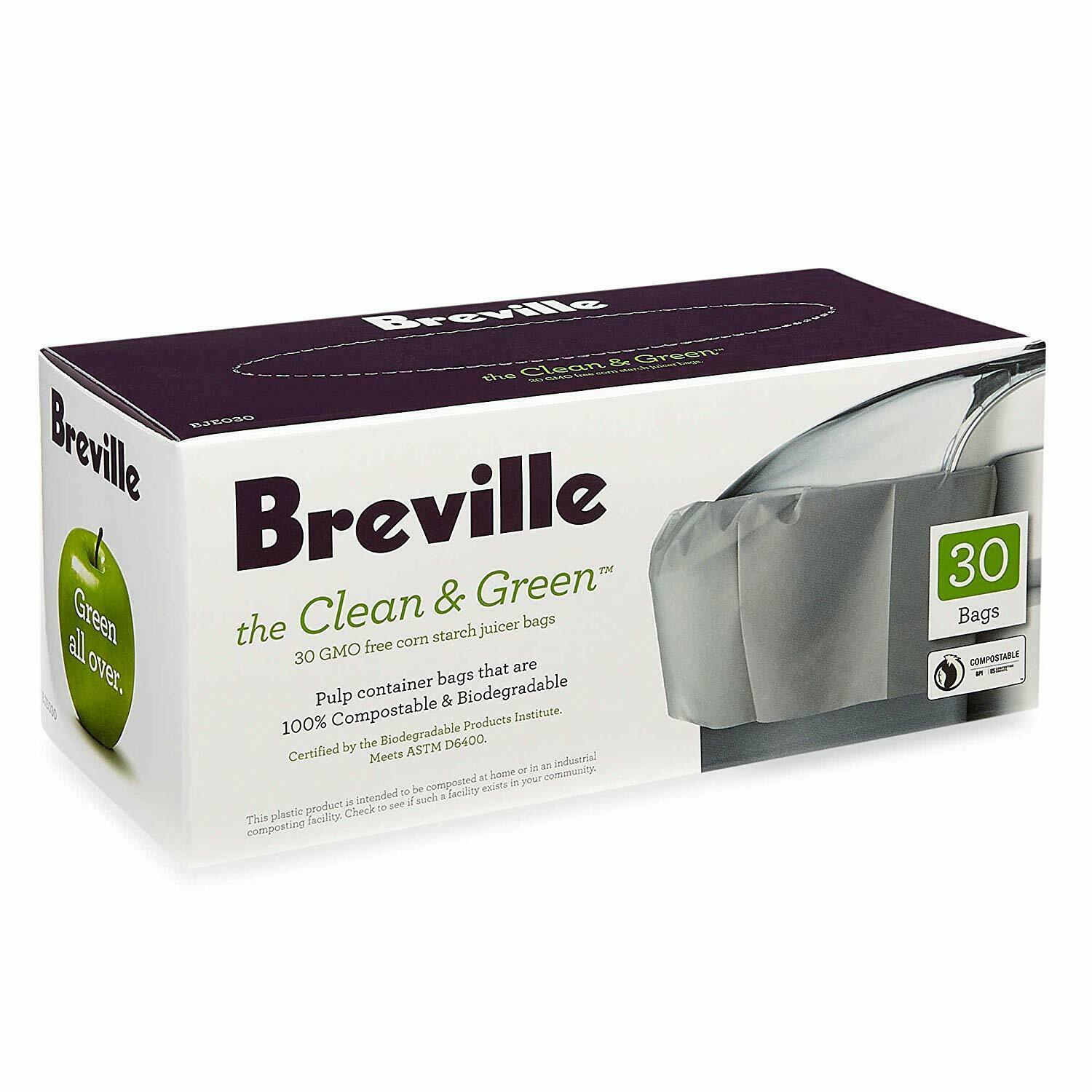 Breville 30ct Clean and Green Biodegradable Pulp Container Juicer Bags BJE030 - $12.86