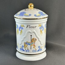 Lenox 1995 Carousel Porcelain Flour Jar Canister - £38.89 GBP