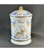 Lenox 1995 Carousel Porcelain Flour Jar Canister - £38.18 GBP