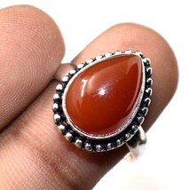 Carnelian Gemstone Handmade Fashion Ethnic Gifted Jewelry Ring 7.50&quot; SA 5336 - £4.14 GBP