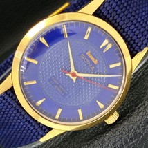 Authentic Hmt Sona Indian Old HAND-WINDING Blue Dial Watch a426119-1 - £17.93 GBP