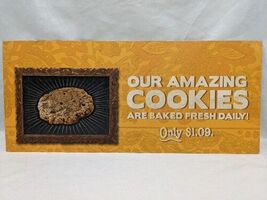 Potbelly Sandwich Works Our Amazing Cookies Promotion Countertop Sign - $62.82 CAD