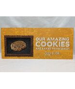 Potbelly Sandwich Works Our Amazing Cookies Promotion Countertop Sign - $62.43 CAD