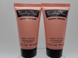 LOT OF 2 LUCKY YOU by Lucky Brand Body Lotion 1.7oz ea New Sealed - £9.40 GBP