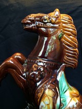 antique porcelain - ceramic horse High 32 cm - £94.49 GBP