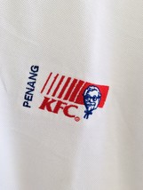 KFC Uniform Men’s Employee Penang Malaysia White Polo Size L Colonel Sanders - £22.86 GBP