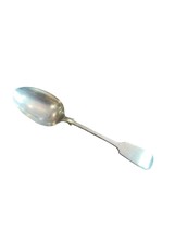 Antique Large English Silver Plated Fiddleback Spoon - William Page &amp; Co - $61.00
