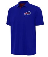 Antigua Buffalo Bills Mens Polo Blue Shirt NFL Moisture Wicking Logo Golf - $68.99