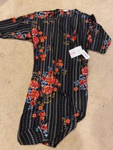 LuLaRoe Small S Shirley New w/ Tags Black Red Blue Floral Geometric Geo NWT - £14.44 GBP