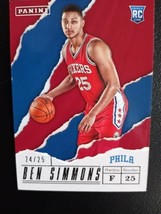 Ben Simmons 2016-17 Panini Father&#39;s Day Rookie Card #36 Ser #D #/25 - £159.84 GBP