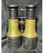 Old Antique Le Maire Fab Pair of Binoculars Paris France French Brass Metal - $106.95 CAD