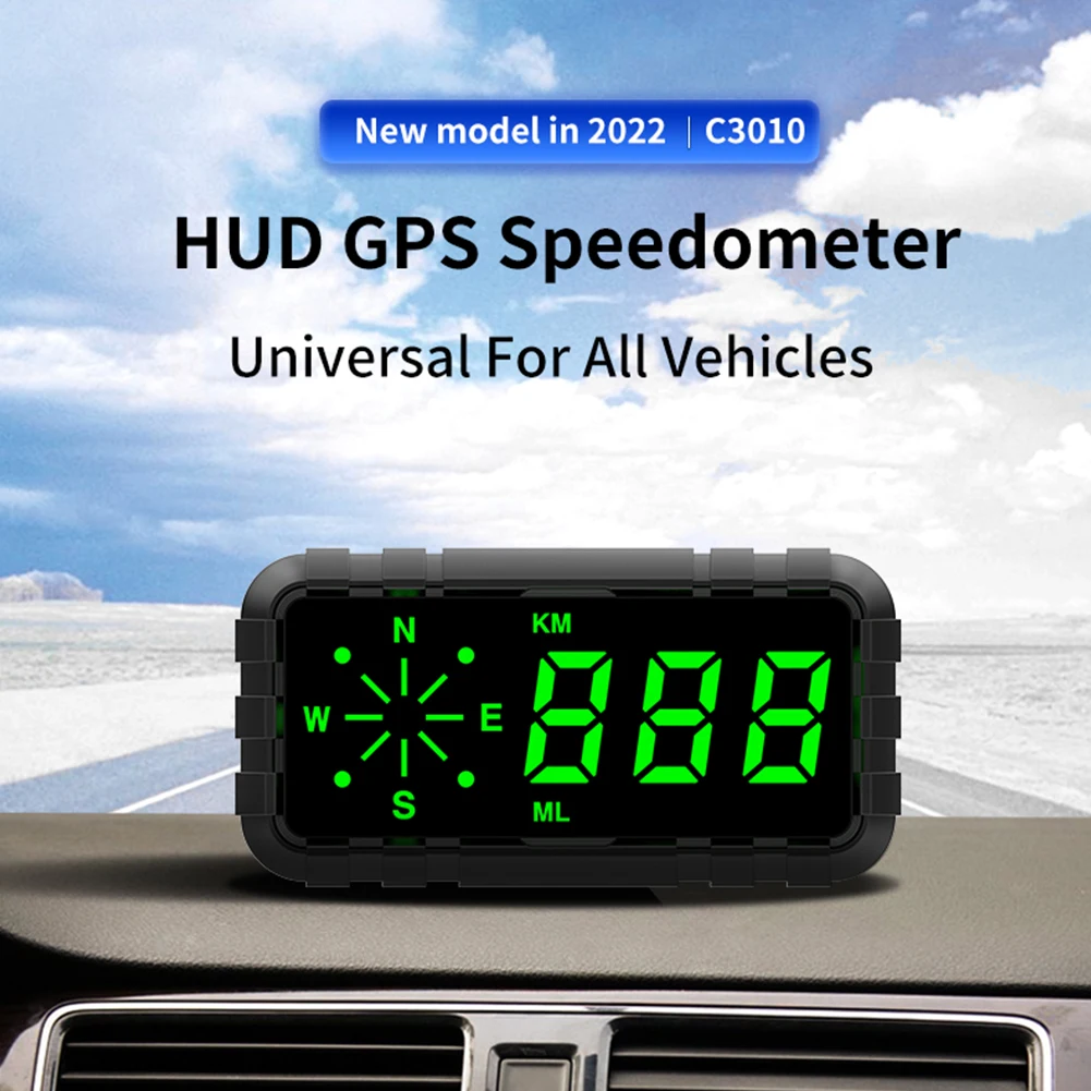 Universal Motorcycle Car GPS Speedometer MPH KMH Head Up Display HUD Odometer Di - £106.28 GBP