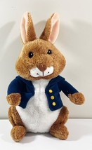 Kohl’s Cares Peter Rabbit Brown and White Plush Bunny 11” Blue Jacket - £7.82 GBP