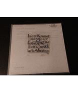 NEW Beautiful Moment Sentiment A 1200 Photopolymer Live In The Moment Re... - $22.29 CAD