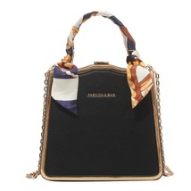Fashion Box Shape Party Clutch for Women Silk Scarf Handle Purses and Handbags C - £72.95 GBP