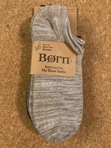 Born Womens Bamboo Rayon No Show Shoe Size 4-10 3 pack Grey,Dark Grey, Brown - £7.49 GBP