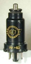 By Tecknoservice Valve Of Old Radio 6K7 Brands Assorted NOS &amp; Used - $10.66