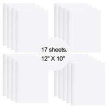 17 Sheets White HTV Iron On Heat Transfer Vinyl for T-Shirts Cricut Silh... - $16.79