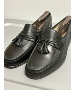 Johnston &amp; Murphy Tassel Loafer Dress Shoes Men&#39;s Size 10M Black Leather - $47.29 CAD