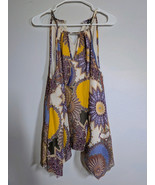 UNIQUE SPECTRUM Size L Womens Multicolor Paisley Asymmetric Camisole Top - $22.34 CAD