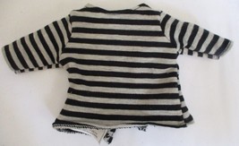Toys R Us Geoffrey Black &amp; Gray Striped Shirt 18&quot; Doll Size - $6.92