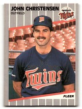 1989 Fleer #108 John Christensen    Minnesota Twins Baseball Cards NM N ID:60715 - $1.67