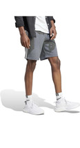 Adidas Men&#39;s Tall Essential Fleece 3-Stripes Shorts DARK Grey Heather-SI... - $23.38