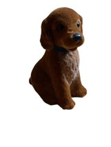 Vintage Flocked Cocker Spaniel Dog Figure Figurine - $14.80